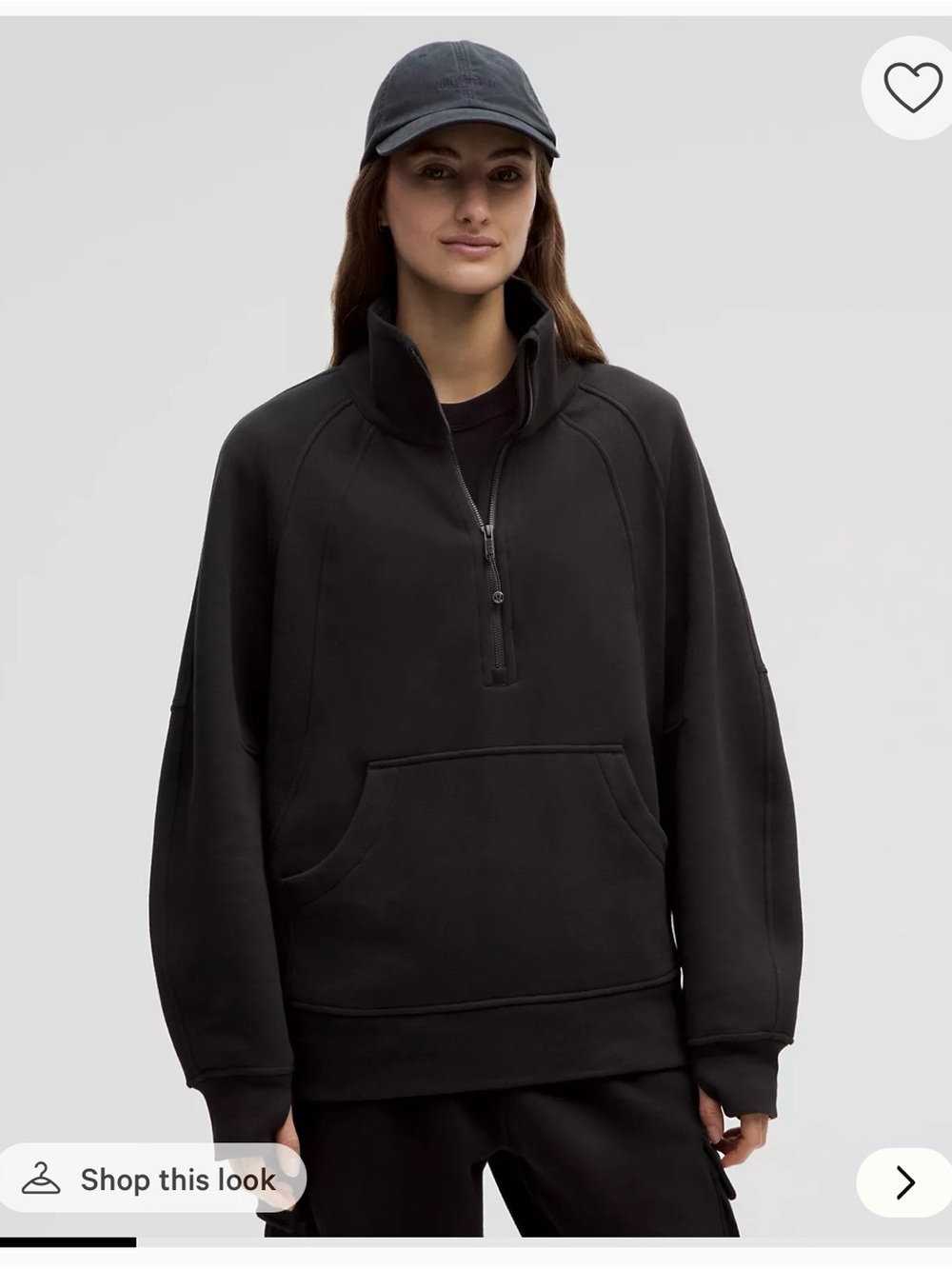 lululemon Scuba Oversized Half Zip